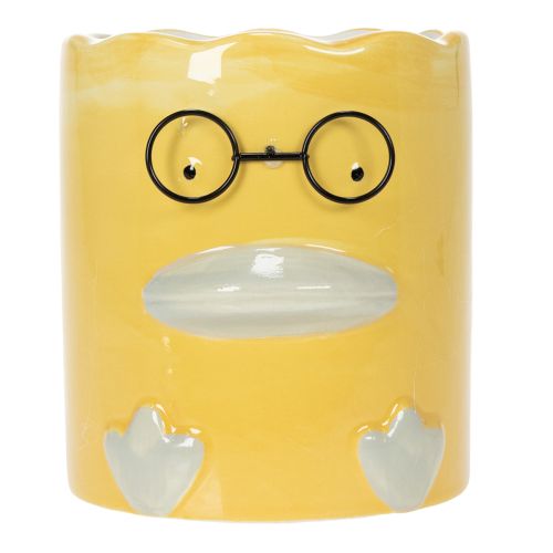 Artikel Keramikvase im lustigen Enten-Design gelb 13cm 2er-Set
