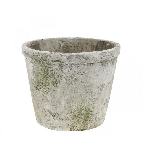 Floristik21 Blumentopf Antik Look Übertopf mit Patina Beton Ø17,5cm H14cm