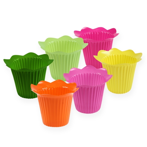 Floristik21 Plastiktopf Blüte Ø12cm 25St