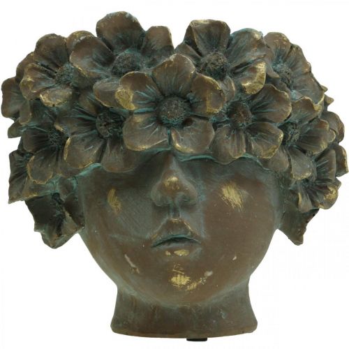 Floristik21 Pflanztopf Büste Blumentopf Mädchen mit Gesicht H19cm