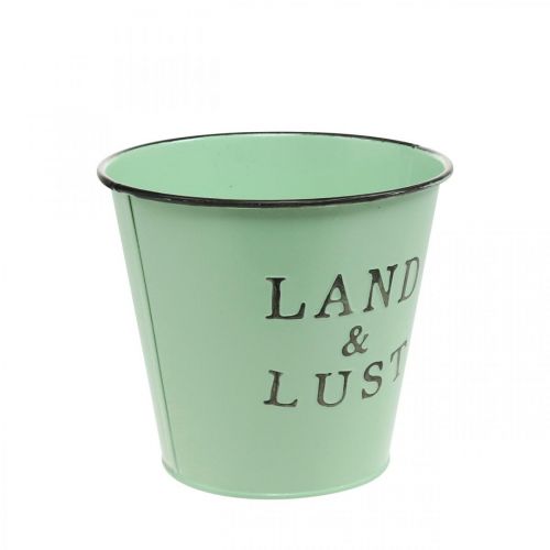 Artikel Pflanzkübel Mint Deko Übertopf Metall Blumentopf klein Ø14×H13cm