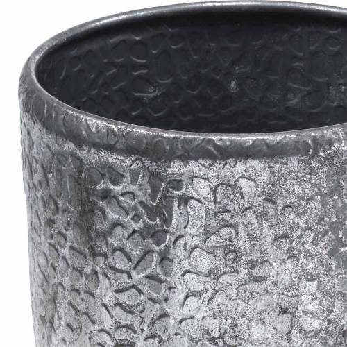 Übertopf Antik Zink Silbern Ø22/26/30cm 3er-Set