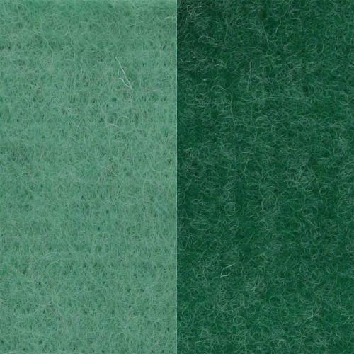 Filzband, Topfband, Wollband zweifarbig Grün 15cm 5m
