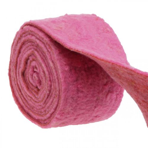 Filzband, Topfband, Wollfilz Pink, Orange Meliert 15cm 5m