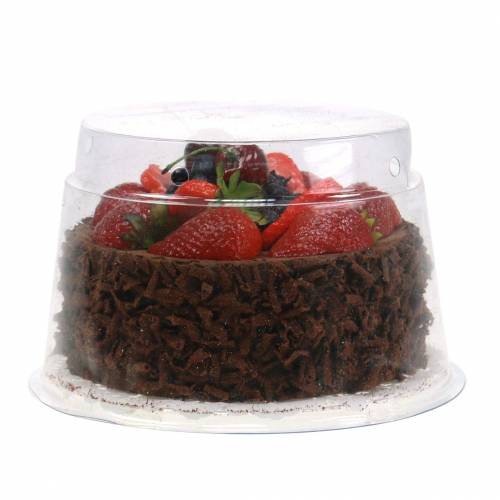 Floristik21 Schoko-Sahne-Torte künstlich Ø15cm H11,5cm