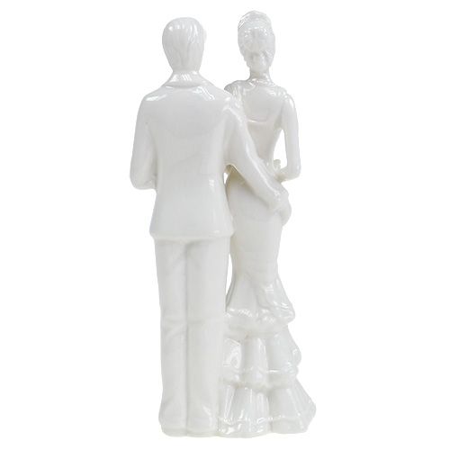 Floristik21 Tortenfigur Brautpaar weiß 17cm