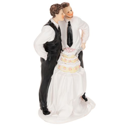 Tortenfigur Männerpaar mit Torte 16,5cm | Floristik21.de