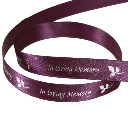 Artikel Trauerband Lila Silber In Loving Memory 15mm 25m Dekoration