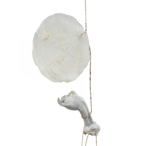 Treibholz Capiz Muschel Girlande Perlmutt H100cm