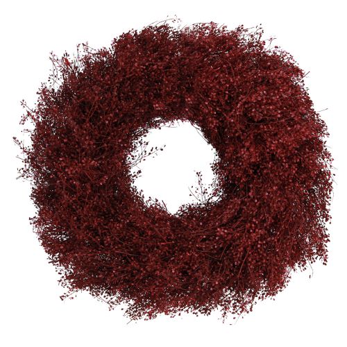 Artikel Exquisiter Trockenblumen Kranz Bordeaux Lepidium Ø33cm – Edle Dekoration