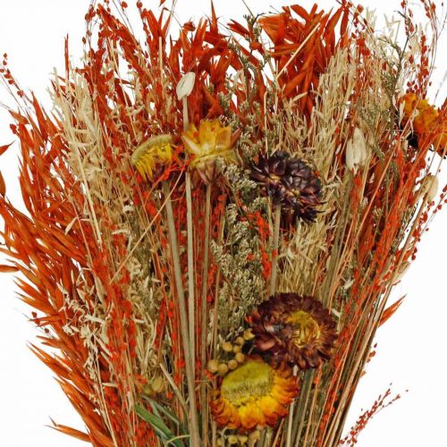Artikel Trockenblumen Bouquet Orange-Mix 42cm