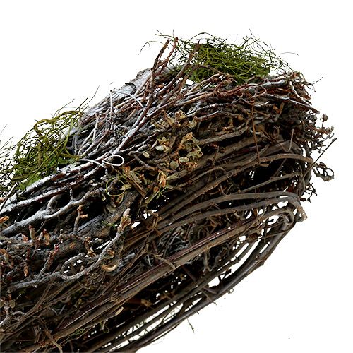 Floristik21 Türkranz mit Moos Ø28cm Grau, Grün