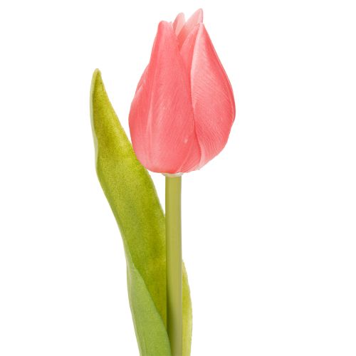 Naturgetreue künstliche Tulpenblumen 21cm Rosa 6er-Set für dekorative Tischvasen