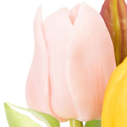 Artikel Künstliche Tulpen 30cm bunt 7 Stück - Dekoblumen für Vasen und Frühlingsdekoration