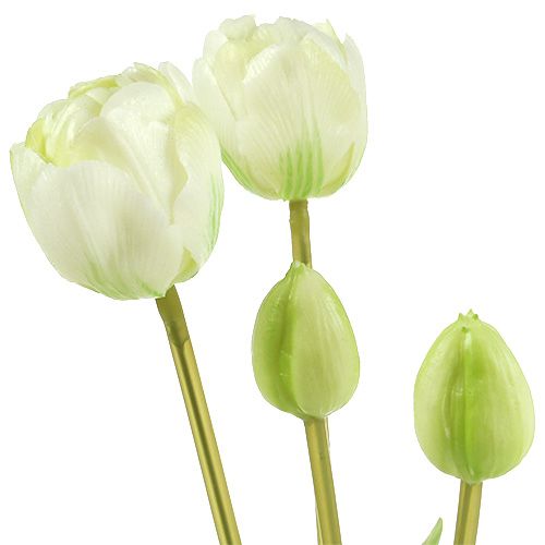 Artikel Tulpen Creme Real-Touch Blumendeko L43,5cm 5St