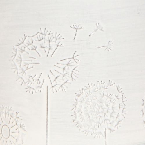 Artikel Übertopf Pusteblumen Weiß Ø9,5cm H11cm Metall Blumentopf Dekotopf Sommerdeko