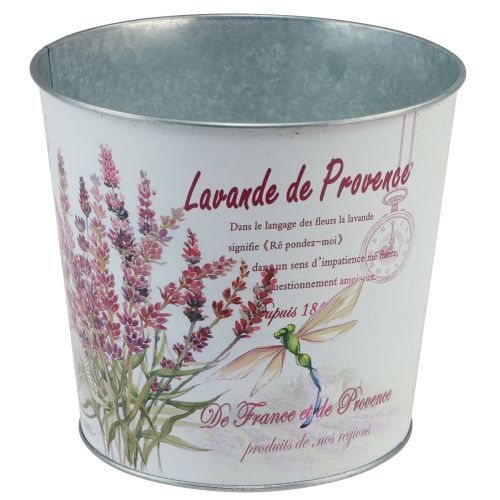 Floristik21 Übertopf Metall Blumentopf Lavendel Ø21cm H18cm