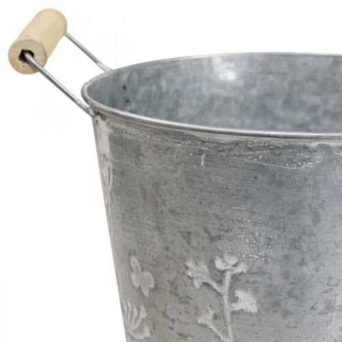Übertopf Pflanzgefäß Vintage Deko Metalleimer Ø12cm H10cm