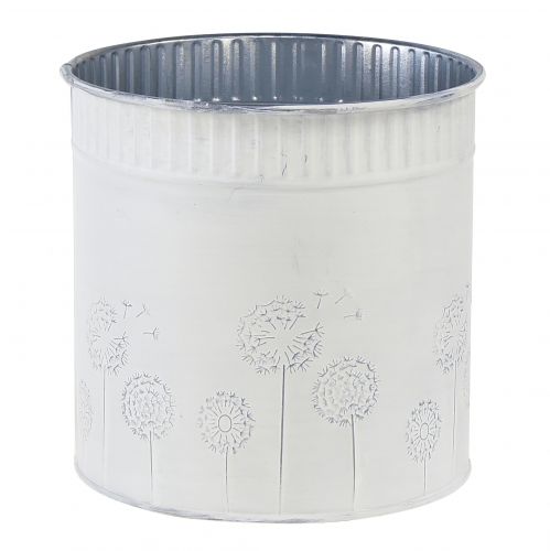 Floristik21 Übertopf Pusteblumen Blumentopf Weiß Ø12,5cm H14cm