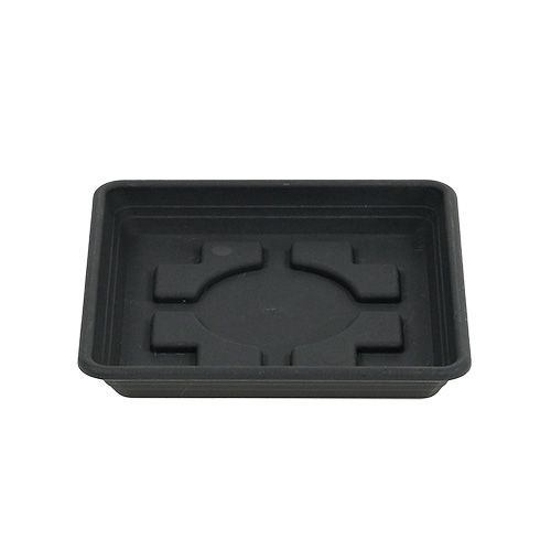 Floristik21 Untersetzer Lara eckig 12cm x 12cm Anthrazit, 1St