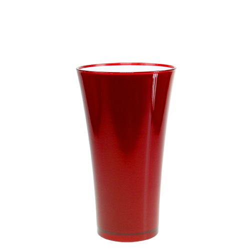 Vase „Fizzy“ Ø16cm H27cm Rot, 1St