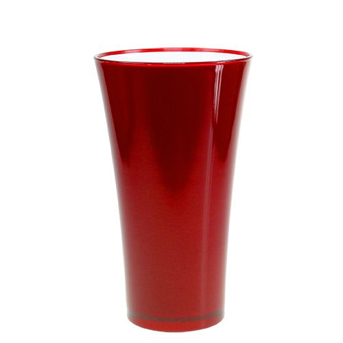 Floristik21 Vase „Fizzy“ Ø20cm H35cm Rot, 1St