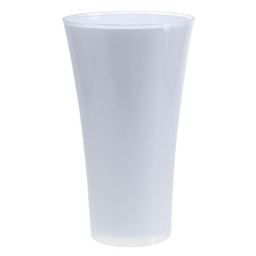 Floristik21 Vase „Fizzy“ Ø28,5cm H45cm Weiß, 1St