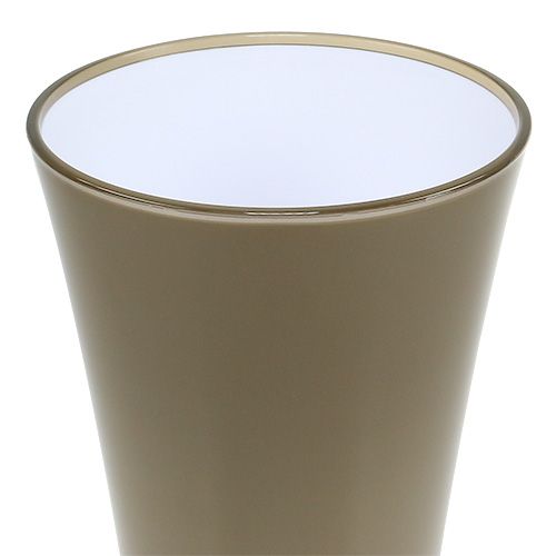 Artikel Vase „Fizzy“ Platingrau Ø20cm H35cm, 1St