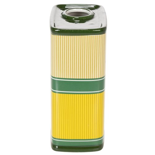 Artikel Keramikvase im Olivenöldesign, 18 cm, für Trockenblumen und mediterrane Deko