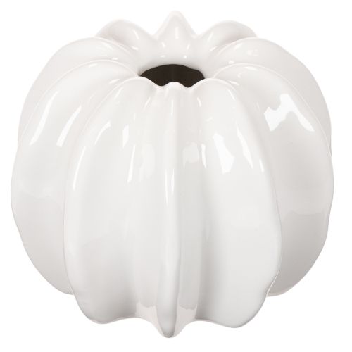 Kürbis-Keramikvase Weiß 15cm Dekoration für gewerbliche Anwendungen