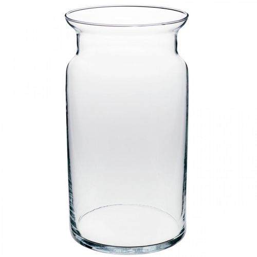 Floristik21 Vase aus Glas, Dekovase, Kerzenglas Ø15,5cm H28cm