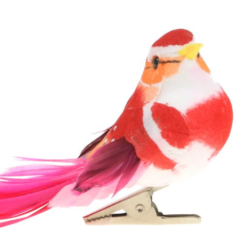 24 Stück Künstliche Mini Feder Vogel Dekovogel Kunstvogel Dekoration 