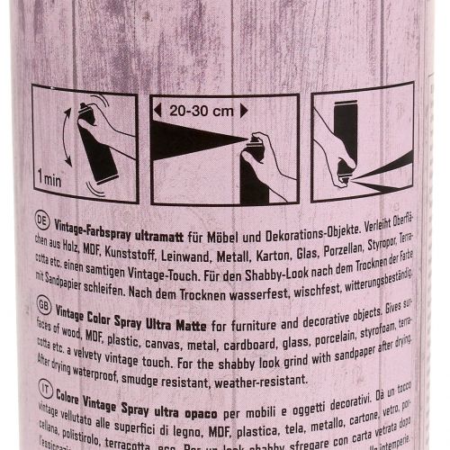 Floristik21 Farbspray Vintage Hellrosa 400ml