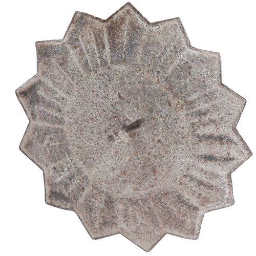 Artikel Vintage Kerzenhalter Grau zum Stecken Ø11cm H8,5cm 4er Set