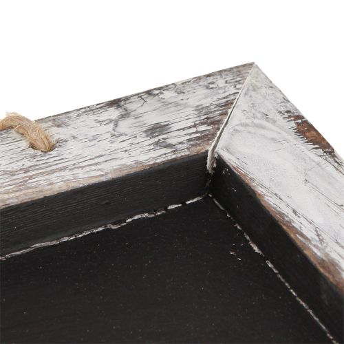 Artikel Kreidetafel zum Aufhängen im Vintage-Stil, Schwarz/Weiß, 30×25cm, 2er Set