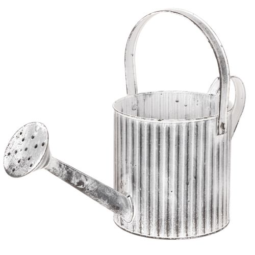 Vintage-Pflanzkanne Ø17cm, Deko Gießkanne, Metall Übertopf Shabby Chic einkaufen | Floristik21.de