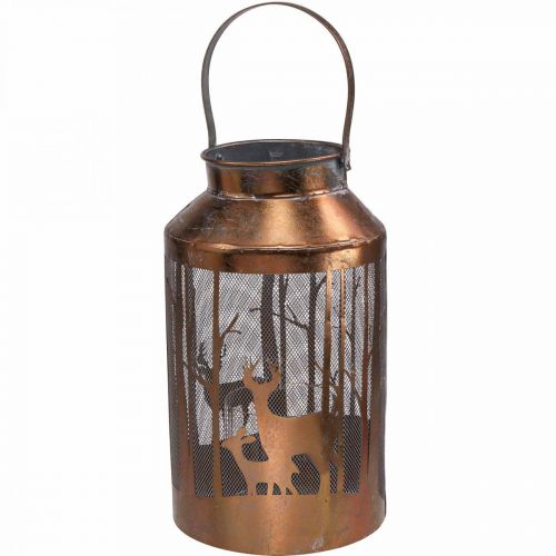 Floristik21 Vintage Laterne Hirsch Wald Gartenlaterne Ø19cm H33cm