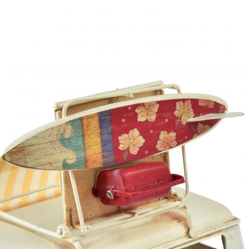 Floristik21 Vintage Tischdeko Deko Bus Metall mit Bilderrahmen 20×15×13,5cm