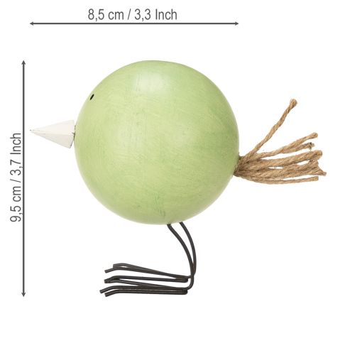 Artikel Küken Dekofiguren aus Holz und Metall in Pastellfarben, 9,5 cm, 3er Set