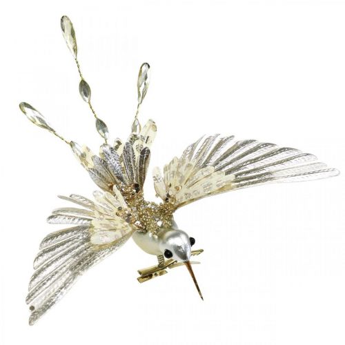 Floristik21 Kolibri, Christbaumschmuck, Deko-Vogel, Weihnachtsdeko L20cm B20cm