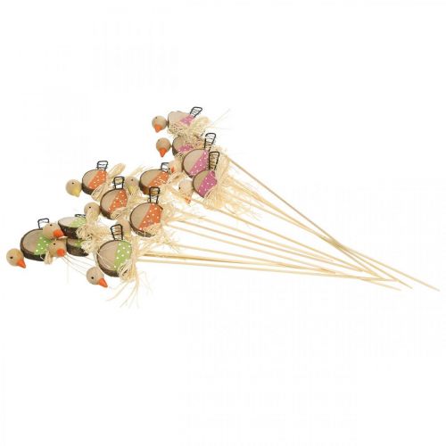 Artikel Vogel Blumenstecker Holz Frühlingsdeko Dekovogel am Stab 8cm 12 St