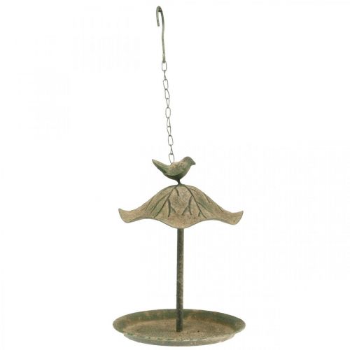 Vogeltränke hängend Metall Vogelbad Garten Antikoptik H28cm Vogeltränke hängend Metall Vogelbad Garten Antikoptik H28cm
