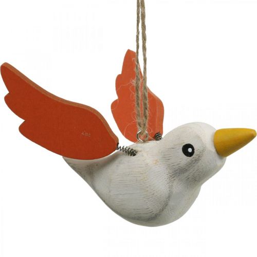 Floristik21 Deko Vögel Holz zum Aufhängen Vogel Frühlingsdeko 10,5cm 6St