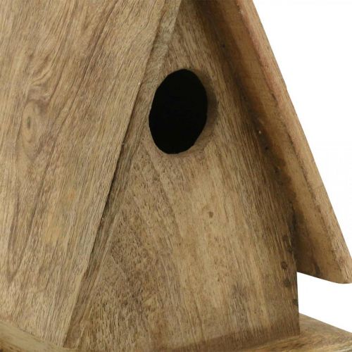 Floristik21 Deko-Vogelhaus, Nistkasten zum Stellen Naturholz H21cm