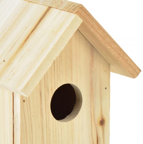 Floristik21 Vogelhaus Holz Nistkasten Blaumeise Tannenholz 11,5×11,5×18cm