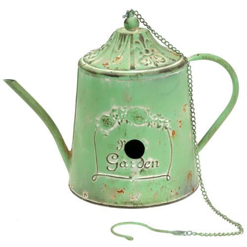Vogelhaus Ölkännchen Antik Grün Ø16cm H20cm