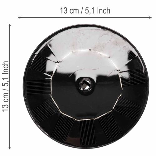 Solarfontäne für Vogeltränke, Ø 13 cm, mit 4 Sprühaufsätzen | Floristik21.de