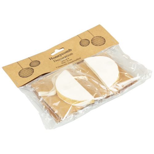 Artikel Wabenbälle Wabenkugeln Weihnachten Weiß Glitter Ø8cm 4St