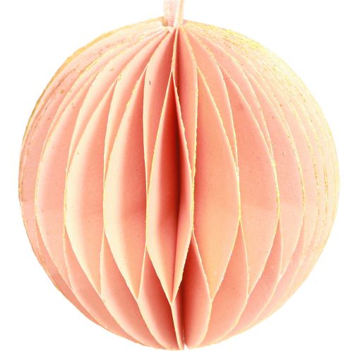 Artikel Wabenkugel Weihnachtsschmuck Apricot Rosa Ø7cm 4 St für Floristen und Dekorateure