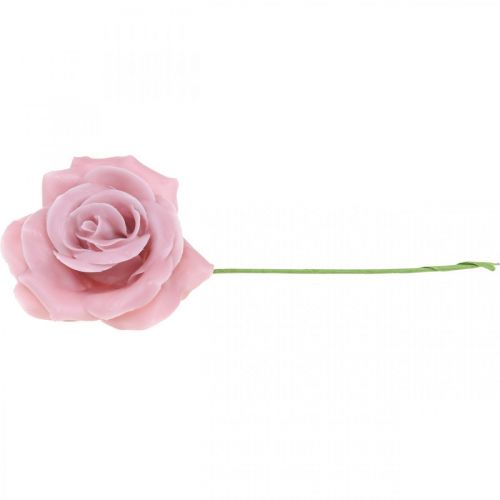 Artikel Wachsrosen Deko Rosen Wachs Rosa Ø8cm 12 St
